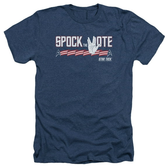 Star Trek - Spock The Vote - Heather Short Sleeve Shirt - XXX-Large