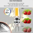 thumbnail image 2 of GRV 10PCS G4-1505 3W LED Light Bulbs Equivalent to 20W Halogen Bulb,Super Bright AC12V/DC12V 6000K Cool White Bulbs Replacement for RV Indoor Lights and Outdoor Landscape Lighting, 2 of 6