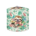thumbnail image 2 of Xoenoiee Floral Sloth Plam Leaves Pattern Pressure Cooker Cover for 6 qt Instant Pot, Kitchen Appliance Dust Cover with Pockets for Rice Cooker Air Fryer Slow Cooker, 2 of 6