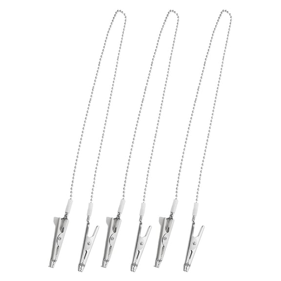 LOLIPPYY Stainless Steel Bib Clips for Teeth Use - Efficient Napkin Holders, 3 Pieces