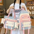 thumbnail image 2 of Mochila de moda de verano para mujer, bolso escolar de gran capacidad para chicas adolescentes, bolsos de hombro impermeables de nailon, bolsos cruzados de tendencia Fivean unisex, 2 of 2