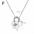 thumbnail image 3 of Jewelry VerPetridure Luxurious Twinkling Heart Necklace Beating Crystal Chain Valentine's Day Gift, 3 of 3