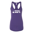 thumbnail image 2 of Mocha Joe's Coffee Stand Shop Logo | Womens Pop Culture Jersey Racerback Tank Top, Purple Rush, Small, 2 of 4