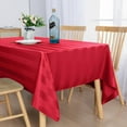 thumbnail image 2 of Striped Square Tablecloth Beige - Stainproof, Spillproof and Waterproof Washable Polyester Fabric 4 ft Table Cloth for Outdoor Picnic and Banquet, 54 x 54 Inch, 2 of 15