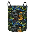 thumbnail image 2 of Balery Off-Road Vehicle Round Laundry Basket with Handles Waterproof Freestanding Laundry Hamper for Clothes Toys in the Dorm and Family-Medium, 2 of 8