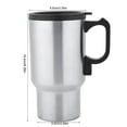 thumbnail image 5 of Car Travel 12V Heating Cup with Anti-Scald Boiling Pot with Handle Electric Stainless Steel Universal Kettle Smart Heated Milk Mug, 5 of 5