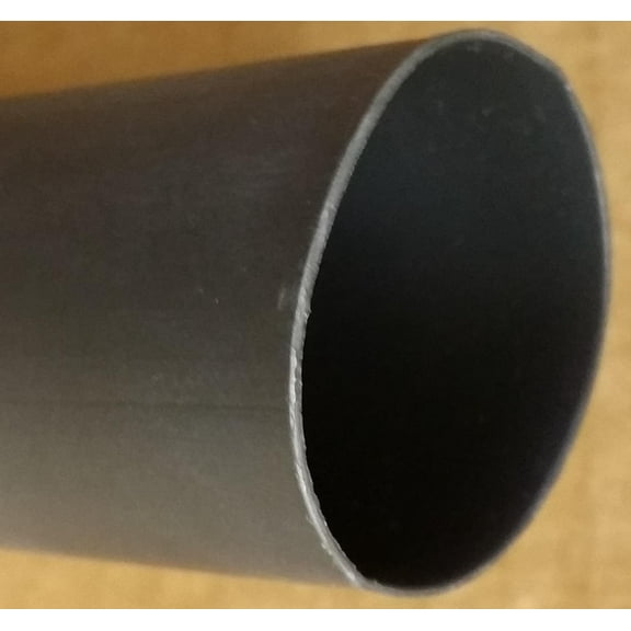 2" 4:1 Polyolefin Dual Wall Heat Shrink - 4 Feet/ piece (Black)