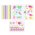 thumbnail image 1 of 12 hojas de maquillaje temporal de neón que brillan en la oscuridad, luz negra UV para suministros de fiesta para mujeres, 1 of 5