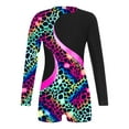 thumbnail image 3 of zdhoor Kids Girls Long Sleeves Gymnastics Leotards Shorts Dance Unitard Biketards Active Tumbling Black 10, 3 of 7