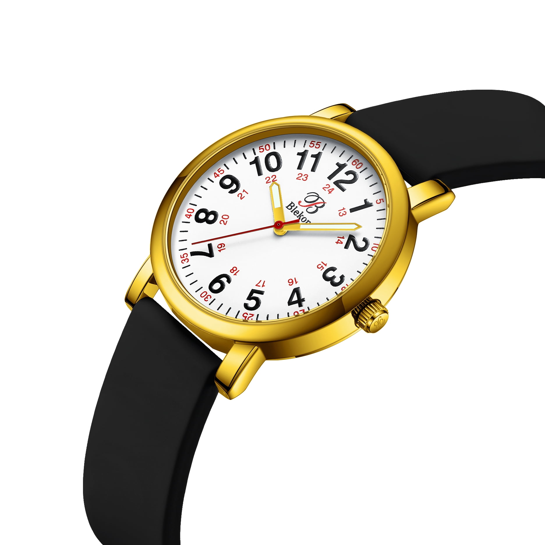 Blekon Original Women Adult Watch for Medical Students Silicone Band Water Resistant Round Shape