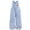 Blue, variant on Girls Printed Wide Leg Denim Overalls With Decorative Details Versatile Dailywear 5Y