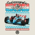 thumbnail image 2 of Juniors Indy 500 Retro Sport Classic Car Sweatshirt, 2 of 4