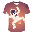 thumbnail image 1 of Universe Planet Space Galaxy 3D T-shirt Men Women Children T shirt 3D Print Star Sky Cool Tees Boy Girl Fashion Streetwear Tops8T Gong Bohan LED, 1 of 2