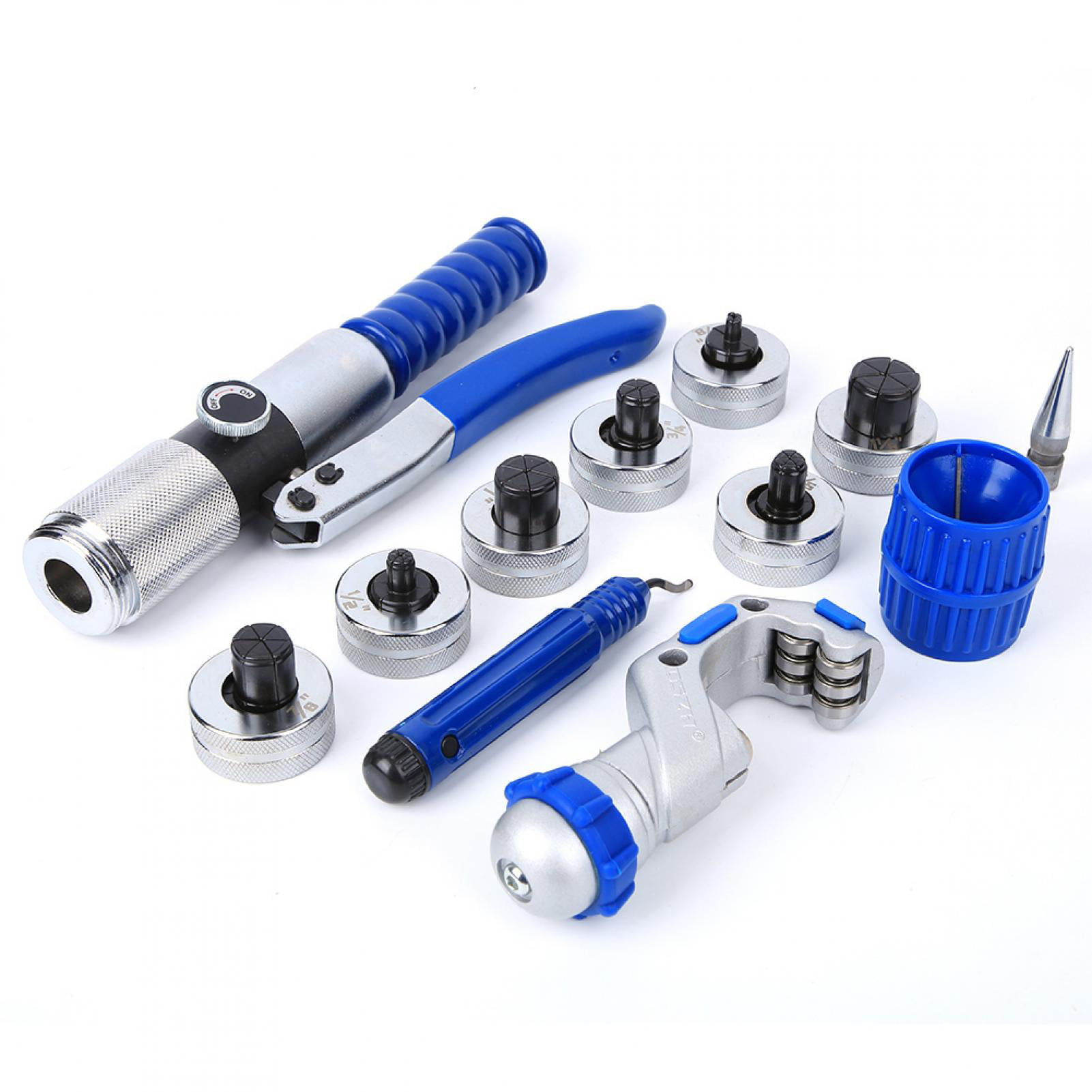 10-28mm Pipe Flaring Tool Hydraulic Tube Expander 7PCs Expander Heads Tubing Expanding Tool Portable for Tubing and Piping with Case