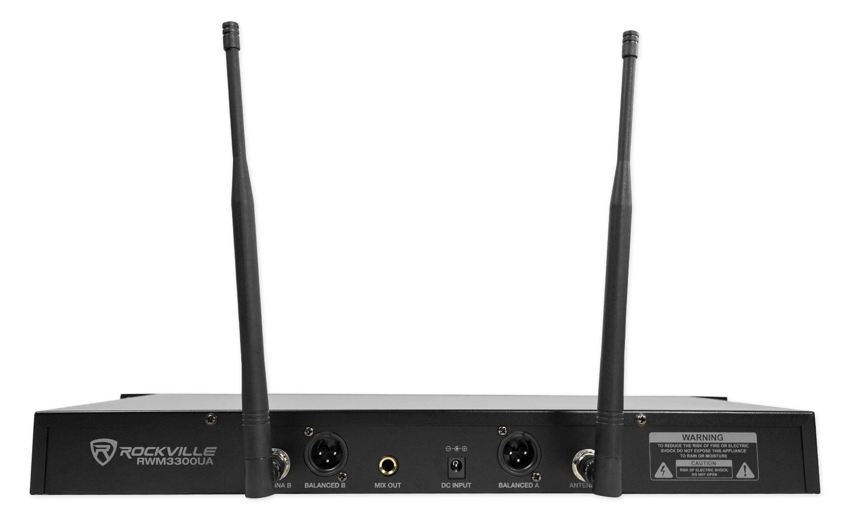 Rockville RWM3300UA 200 Channel UHF Wireless Dual HandHeld Microphone Mic System