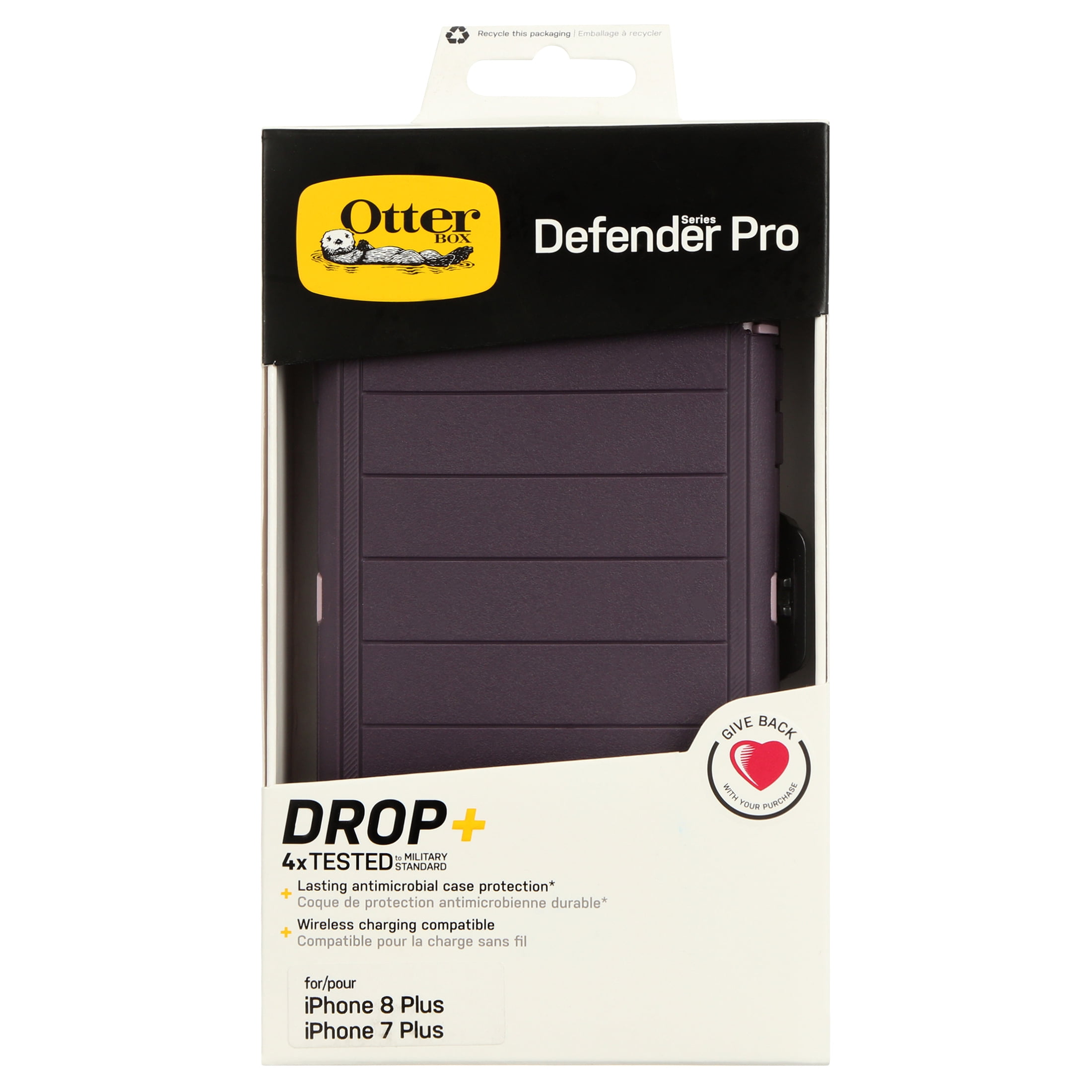 OtterBox Defender Series Pro Phone Case for Apple iPhone 8 Plus, iPhone 7 Plus - Purple