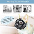 Mesh Dog Muzzle Short Snout Dog Muzzle Dog Muzzle Adjustable Breathable ...