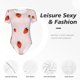 thumbnail image 4 of Balery Strawberry Body de cuello redondo de manga corta para mujer Tops de manga corta Tops básicos-Large, 4 of 7