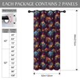 thumbnail image 3 of Monster Cartoon Truck Black Pattern Blackout Curtains,Triple Weaved Fabric,Thermal Insulated,Room Darkening,Grommet Top,2 Panels,52x84in(132x213cm), 3 of 6