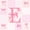 Pink White E, variant on Erosebridal Pink Princess Bowknot Kids Twin Comforter Sets,Bowtie Theme Initial M Alphabet Bedding Set For Girls,Pink Reversible,2-Piece