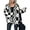 Black, variant on ZANKLEY Casual Cardigan Sweater for Women Fall Long Sleeve Open Front Knit Sweaters Checkered Outwear Coat