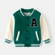 thumbnail image 5 of Chaqueta cálida de béisbol de otoño para niños Jersey de béisbol de terciopelo informal Chaqueta informal holgada y cómoda, 5 of 6