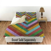 IDG Chevron Rainbow Standard Sham, 30" x 22"
