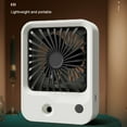 thumbnail image 2 of Spray Misting Fan 3 Gear Handheld Rechargeable Portable Travel Air Fans Moisturizing Cooling Humidifier Personal Mister Green, 2 of 9