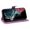 thumbnail image 4 of Designed for Samsung Galaxy S21 Ultra Case Wallet, Men Women Flip Folio Cover with PU Leather Stand Credit Card Holders Slots Wrist Strap Magnetic Clasp Phone Case for Samsung Galaxy S21 Ultra, Purple, 4 of 11
