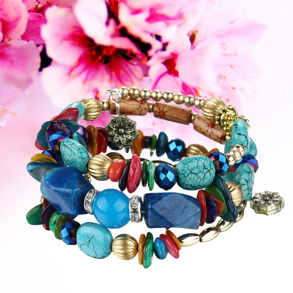 Vintage Wrap Bracelets Handmade Beaded Bracelet Loose Beaded