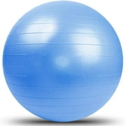 Upgrade Yoga Ball Exercise Fitness Core Stability Balance Strength Capacity Anti-Burst Heavy Duty Prenatal Birthing Yogaball for Office Home Gym