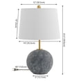 thumbnail image 2 of Safavieh Cla 14" Mid-Century Cement Table Lamp, Gray/White, 2 of 4