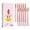 Pink, variant on 12 Pcs Chicken Pens, Gel Cartoon Chick Pen 0.5mm Retractable Black Ink Writing Pen for Journaling Writing Work, Gifts Funny Office Supplies