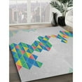 thumbnail image 2 of Ahgly Company Indoor Rectangle Patterned Light Slate Gray Novelty Area Rugs, 7' x 9', 2 of 6