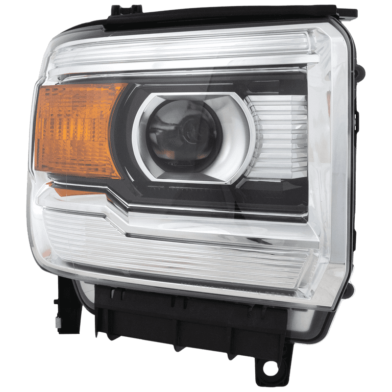 Passenger Side Headlight For GMC Sierra 1500 2014-2015 - Halogen, Includes Bulbs