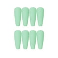 thumbnail image 2 of BGZLEU Solid Color Fake Nails In Multiple Colors,Wearable Fake Nails,Press On Nails, Fake Nails,Elegant Long Nails For Party Wear for Women Girls ,Decoration Reusable Stick on Nails Glue on Nails, 2 of 8