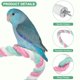 thumbnail image 2 of Uxcell 2-Pack Posaderos de Cuerda para Jaulas de Aves, 13.8 in de Longitud, Posadero de Cuerda Flexible con Agarre Cómodo para Aves, Plataforma de Arena para Masticar el Pico y las Patas [Rosa Cian], 2 of 7