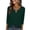 Army Green, variant on Ruimatai Women's V-Neck O-Ring Detail 3/4 Sleeve Loose Fit Casual Tops for Women Everyday Wear