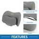 thumbnail image 2 of Almohada de Soporte Lumbar para Automóvil Única y Transpirable, Almohada de Cabeza de Cuello de Espuma Viscoelástica, Diseño Ergonómico 23x31x12.5cm Gris 1 Juego, 2 of 6