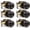 Oil Rubber Bronze, variant on 6 Pack Brushed Nickel Privacy Door Knobs Interior, Classic Round Shape Stain Nickel Bedroom Doorknobs with Lock, Keyless Modern Design Door Lockset for Bathroom and Bedroom