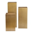 thumbnail image 2 of Pangea Home Miami Metal Pedestal Set in Brushed Brass, 2 of 8