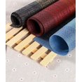 thumbnail image 4 of ZHAOCHENG Juego de 4 manteles individuales, manteles individuales de vinilo, manteles individuales plegables, resistentes al calor, resistentes a las manchas, lavables y lavables, para decoración de m, 4 of 5