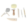 thumbnail image 4 of Kit De Herramientas De Cerámica De 8 Piezas, Mangos De Madera, Multiusos, Práctico, Cómodo, Juego De Herramientas De Arcilla De Cerámica De 8 Piezas Para Modelar, 4 of 7