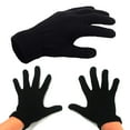 thumbnail image 3 of 2 Pairs Winter Magic Gloves Classic Knit Warm Gloves Man Woman Teens Soft Black, 3 of 5