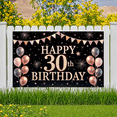 thumbnail image 5 of Festive Theme Happy 30th Birthday Banner Decorative Design Event Banner Party Decor for Birthday Party Indoor Celebration Photo Shoot, 5 of 9