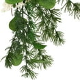 thumbnail image 4 of Noble House Nolta Artificial Eucalyptus and Pine Garland with Berries, Green and White, 5 Foot, 4 of 5