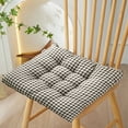 thumbnail image 2 of Tufted Chair Cushion with Ties Seat Pad for Dining Chairs Kitchen Office Chair Comfort Support Indoor Outdoor Use(B), 2 of 6