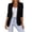 Black, variant on Fmbrln Womens Short Sleeve Open Front Blazer Lapel Casual Lightweight Summer Suit Jacket