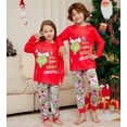 thumbnail image 3 of Pijamas familiares a juego de Navidad 2024, pijamas con estampado de dibujos animados GRC, conjunto de ropa para adultos y niños, mono de bebé + ropa para perros, 3 of 5