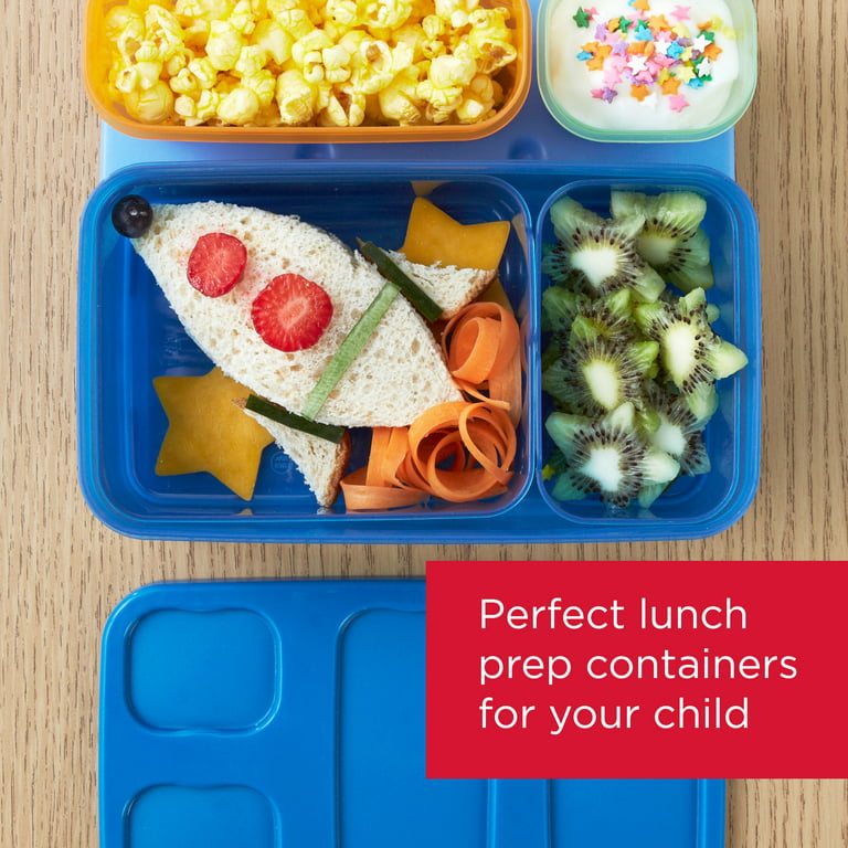 XMMSWDLA Lunch Box Containers Blue Lunch Box2-Layer 1800ml Rectangular Food  Lunch Box Stainless Steel Lunch Box Lunch Box Food Storage Box Children'S